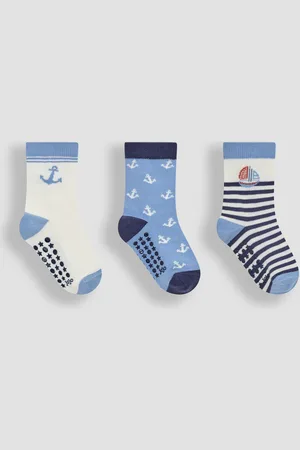 JoJo Maman Bébé 3-Pack Printed Socks6268 cm
