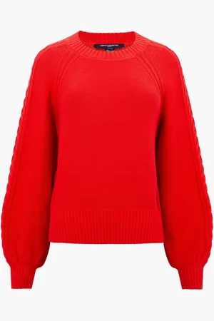 French Connection Lily Cable Sleeve JumperM