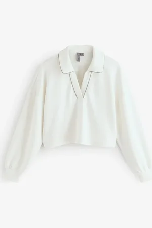 Sweaty Betty Sand Wash Crop Henley SweatshirtXL