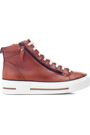 Moda In Pelle Annaken High Top Chunky Lace-Up Leather TrainersEU 39 (UK 6)