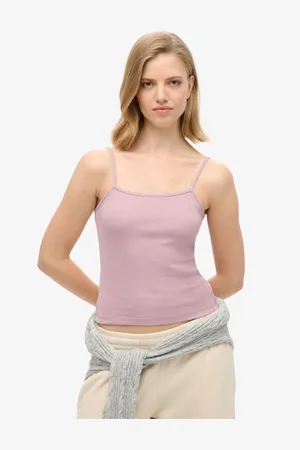 Superdry Fine Rib Cami 100% Cotton Vest Top38