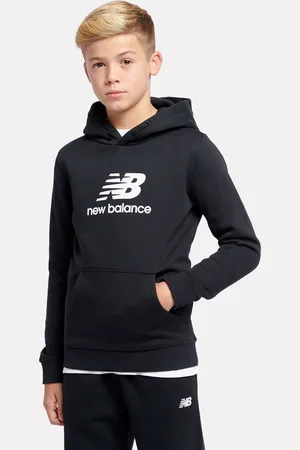 New Balance Kids French Terry Stacked Logo 100% Cotton Hoodie140146 cm
