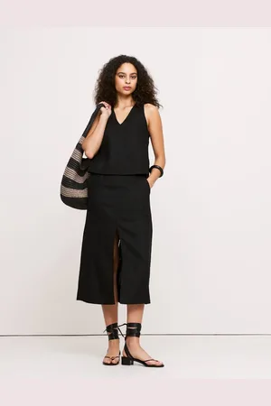 Banana Republic Linen Midi Skirt40