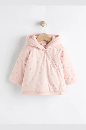 Next Hooded Cosy Jersey Wadded Baby Wrap Jacket (0-18mths)3