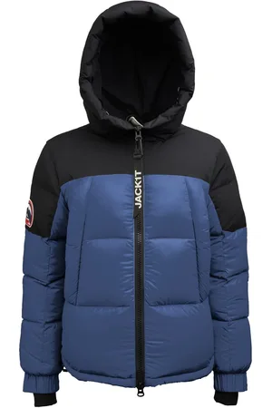 Jack1t Luna Down Hooded Puffer Black JacketL