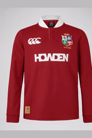 Canterbury Red British & Irish Lions Rugby Classic Long Sleeve Jersey14 lat (164 cm)