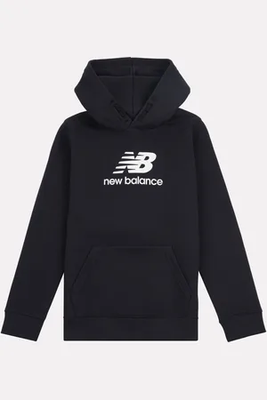 New Balance Boys Brush Back Stacked Logo Hoodie8