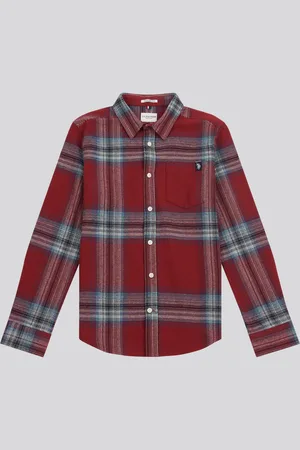 U.S. Polo Assn. U. S. Polo Assn. Boys Ombre Check 100% Cotton Shirt12