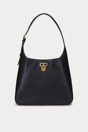 Ralph Lauren Natural Smooth Leather Tanner Black BagJeden