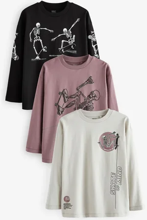Next Graphic 100% Cotton Long Sleeve T-Shirts 3 Pack (3-16yrs)11 lat (146 cm)
