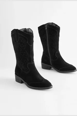 Next Tall Suede Western BootsEU 33 (UK 1)