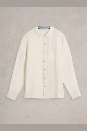 White Stuff Keswick Long Sleeve 100% Linen ShirtX-Large