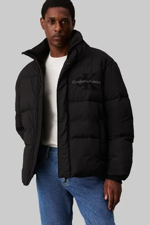 Calvin Klein Kurtka puchowa z tkaniny szenilowejS