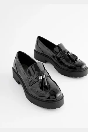 Next Patent Forever Comfort Chunky Brogue Tassel LoafersEU 38 (UK 5)