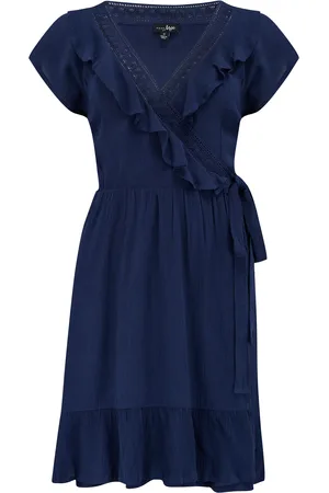 Pour Moi LENZING ECOVERO Viscose Crinkle Frill Wrap Beach Dress42