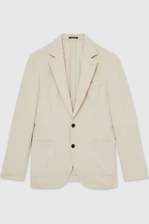 Reiss Found Single-Breasted Stretch Suit Blazer Slim-Fit38 R