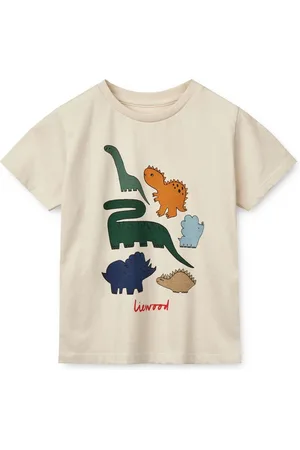 Liewood Cream Apia Placement Short Sleeve T-Shirt4 lat (104 cm)