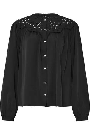 Long Tall Sally Broidery Bib BlouseEU 38 Tall (UK 10 T)