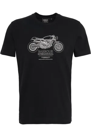Barbour Morley Bike Graphic 100% Cotton T-ShirtM