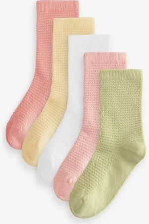 Next Cotton Rich Waffle Texture Ankle Socks 5 PackUK 6