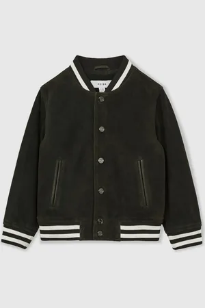 Reiss Banbridge Suede Varsity Bomber Jacket10