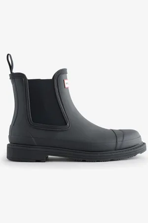 Hunter Womens Chelsea Commando Black Wellies Boots7 EU 40 -41