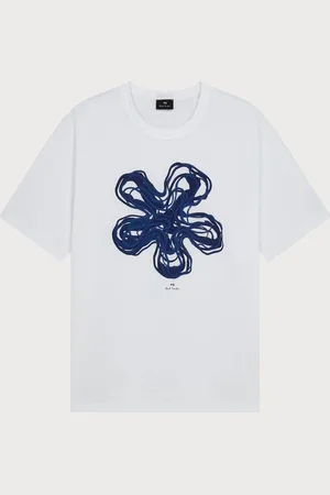 Paul Smith Regular Fit Logo White 100% Organic Cotton T-ShirtXL