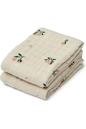 Liewood Grey 100% Organic Cotton Lewis Muslin Cloth 2 PackJeden