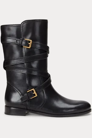 Ralph Lauren Briannah Leather Wrap Riding BootsEU 35.5 (UK 3)