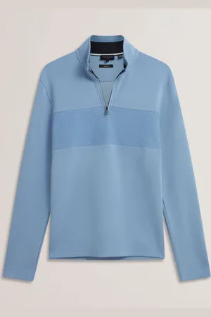 Ted Baker Simonea Long Sleeve Regular Contrast Panel Half Zip JumperS