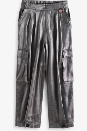 Angel & Rocket Vivienne Hammered Satin Cargo Trousers7 lat (122 cm)