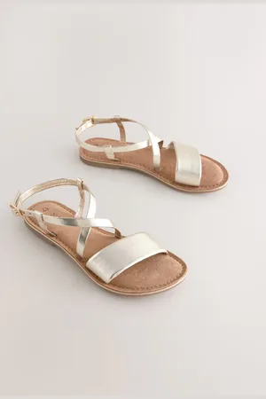Next Leather Strappy Buckle Fastening SandalsEU 33 (UK 1)