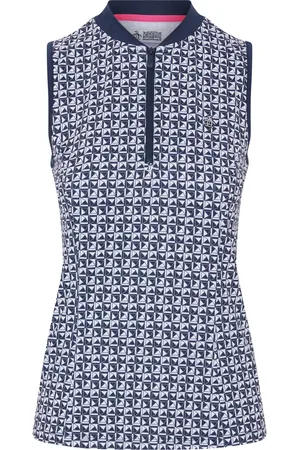 Original Penguin Geo Print Sleeveless Polo ShirtXS