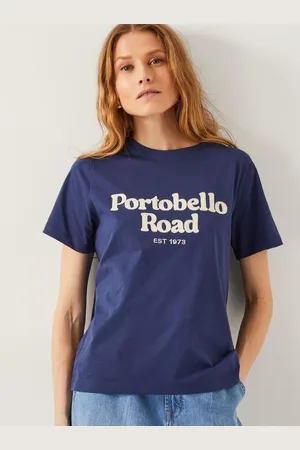 Monsoon Sara Portobello Road Slogan 100% Cotton T-ShirtX-Large