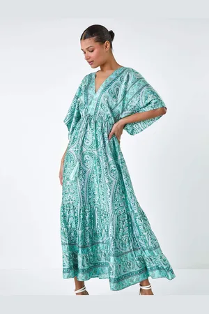Roman Tie Back Tassel Detail Tiered Dress40
