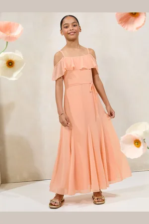 Lipsy London Cold Shoudler Godet Skirt Maxi Occasion Dress (10-16yrs)12 lat (152 cm)