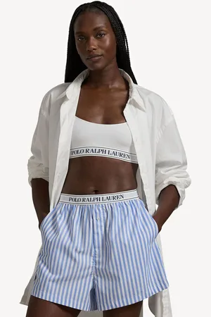 Ralph Lauren Blue Shirting Stripes Sleep 100% Cotton BoxersM