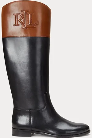 Ralph Lauren Skórzane dwukolorowe oficerki JustineEU 35.5 (UK 3)