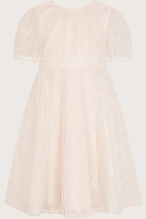 Monsoon Lace Embellished Belt Dress10 lat (140 cm)