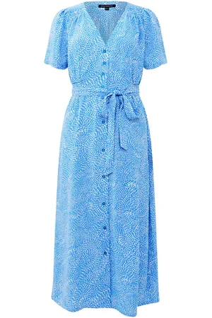 French Connection 100% Cotton Bernice Elitan Button Through Dress38