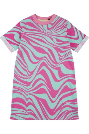 Elle Junior Girls Pink Wave T-Shirt Dress15