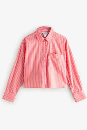 Next Oversized Long Sleeve 100% Cotton Cropped Shirt42