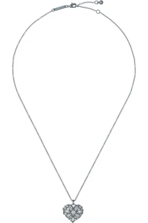 Ted Baker Cherish: Crystal Cluster Heart Locket Pendant NecklaceJeden