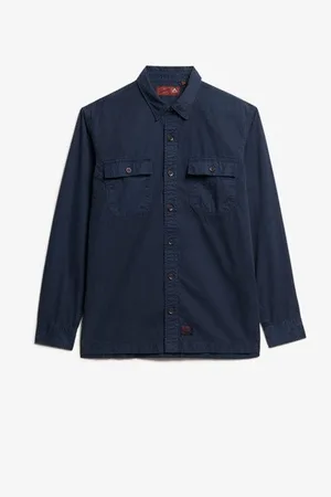 Superdry Military Long Sleeve 100% Organic Cotton ShirtL