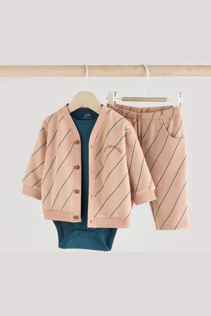 Next Jersey Cardigan and Joggers Baby 3 Piece SetDo 3 miesięcy (62 cm)