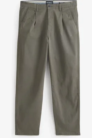 Threadbare Straight Leg Pleated Chinos Trousers34 R