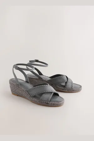Next Forever Comfort Round Toe Cross-Over Espadrilles Wedges5 EU 38