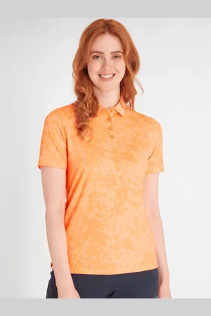 Calvin Klein Orange Canvas Print Polo ShirtXXL