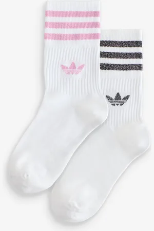 adidas Zestaw 2 par skarpetek Originals do połowy łydki z brokatowym wykończeniemUK 11