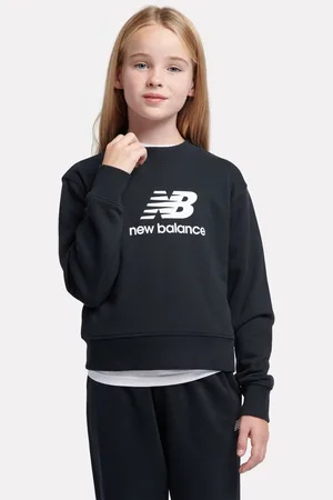 New Balance Kids French Terry Stacked Logo Crew Sweatshirt166168 cm